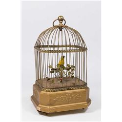 German Brass Birdcage Automaton