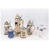 5 German Ceramic Steins & 3 Beer Glasses