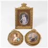 Image 1 : Group 3 Portrait Miniatures of Ladies