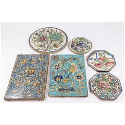 Persian Painted Ceramic Tiles