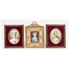 3 Hand Painted Portrait Miniatures of Ladies