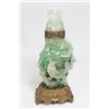 Image 7 : Chinese Green Quartz Covered Jar, Jade Trees, Box