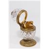 Image 2 : 4 French Gilt Bronze Cut Crystal Lighters