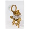 Image 3 : 4 French Gilt Bronze Cut Crystal Lighters