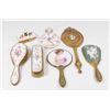Image 1 : 7  Porcelain Hand Painted Vanity Articles