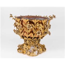 Rococo Style Gilt Bronze Foliate Jardiniere