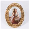 Image 1 : Painted Porcelain Plaque, Woman with Putti