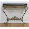 Image 2 : Rococo Style Gold Painted Wrought Iron Console