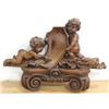 Image 1 : Carved Walnut Figural Mantel Top