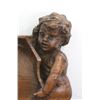 Image 2 : Carved Walnut Figural Mantel Top