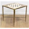 Image 1 : Game Table with Onyx & Brass Base