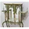 Image 2 : Rococo Cast Brass & Onyx Mirrored Back Etagere