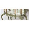 Image 3 : Rococo Cast Brass & Onyx Mirrored Back Etagere