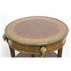 Image 2 : Bronze Mounted Inlaid Round Side Table