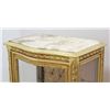 Image 3 : Marble Top Gold Leaf Curio Case