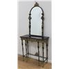 Image 1 : Patinated Bronze Console & Mirror
