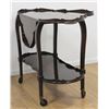 Image 2 : Mahogany Drop-Leaf Tea Cart