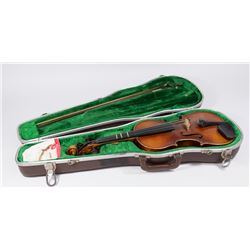 Violin with Bow in Case