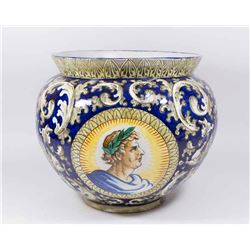 Continental Renaissance Style Ceramic Jardiniere