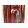 Image 2 : Red Wooden Decorated Knife Box