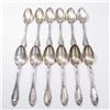 Image 1 : Set 12 Teaspoons Marked "84" Russian Silver