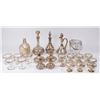 Image 1 : 25 Pieces Victorian Silver Overlay Glass