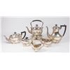 Image 1 : 6-Piece English Silver Soldered Tea Set