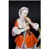 Image 2 : Meissen Figurine, Woman Playing Flute with Sheep