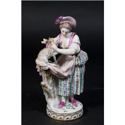 Meissen Girl with Sheep