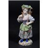 Image 3 : 2 Meissen Figures, Girls Carrying Geese in Baskets