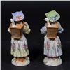 Image 4 : 2 Meissen Figures, Girls Carrying Geese in Baskets