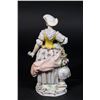 Image 2 : Meissen Porcelain Girl with Flowers