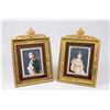 Image 1 : Pair 19th C. Handpainted Miniatures