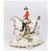 Image 1 : Meissen Porcelain Figure, Officer Riding a Horse