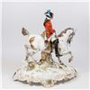 Image 8 : Meissen Porcelain Figure, Officer Riding a Horse