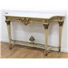 Image 2 : Louis XVI Style Parcel Gilt Cream Painted Console