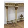 Image 5 : Louis XVI Style Parcel Gilt Cream Painted Console