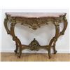 Image 2 : Louis XV Style Gilt Wash Walnut Console