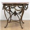 Image 2 : French 19th C. Gilt Marble Top Center Table