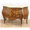 Image 1 : French Style Marble Top Serpentine Commode