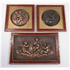 Image 1 : 3 Decorative Metal Plaques, Putti Musicians