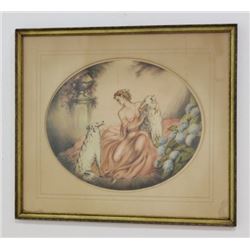 Renart, Lady with Hounds