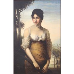 A. Zienert, Maiden with Mandolin