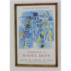 Raoul Dufy, "Ville de Honfleur" 1954