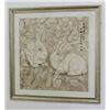 Image 1 : Framed Chinese Painting of Two Rabbits