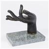 Image 3 : Antique Thai Bronze Hand on Marble Base