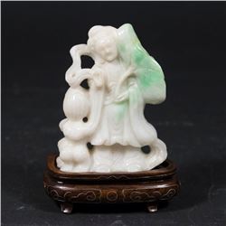 Carved Chinese Jadeite Figure