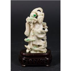 Chinese Carved Jadeite Figure