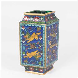 Chinese Orientalist Style Cloisonné Vase
