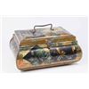 Image 1 : :Tin Asian Decorated Box with Handle